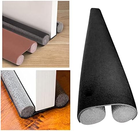 HUFFA Under Door Draft Stopper Insulation Protector Cold Air Blocker Brown