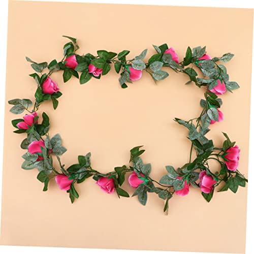 2pcs Artificial Rose Hanging Decor for Valentines Day