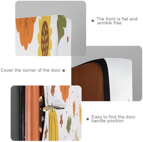 Susiyo Halloween Door Cover Pie Slice Decor 32x79 in