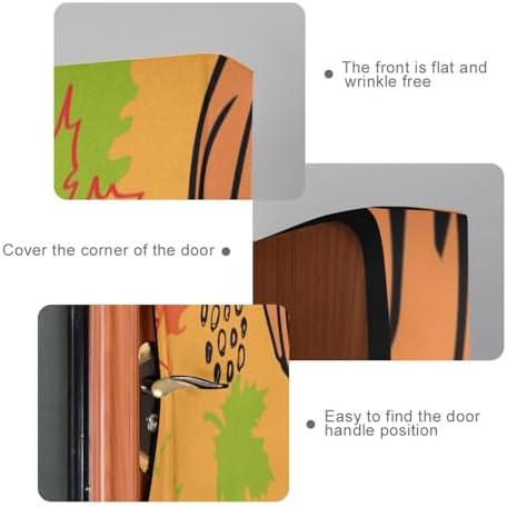 Susiyo Halloween Door Cover Autumn Time Decor 32x79 in