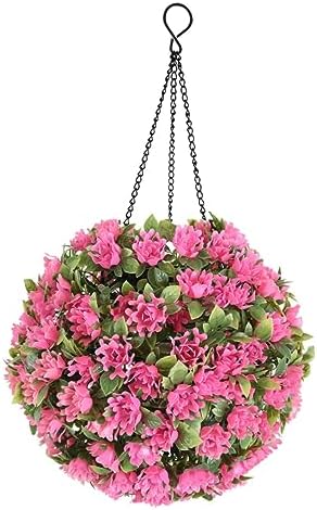 Solar-Powered Hanging Flower Ball for Outdoor Decor