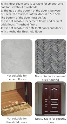 PVC Weather Stripping Door Seal Windproof Soundproof 38 Inches Brown