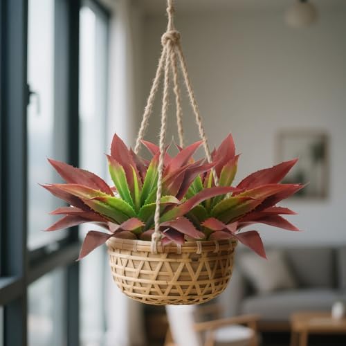 UVKDEENK Artificial Plant 2 Pack Red