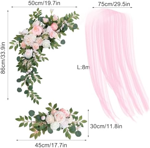 Tomotato Artificial Sunflower Wedding Swag Decor