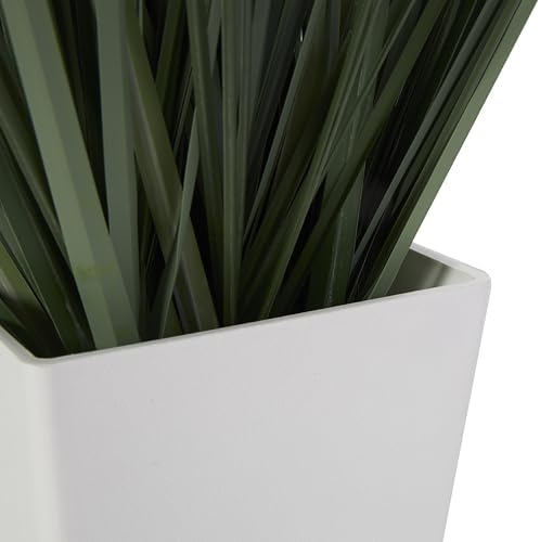Deco 79 Artificial Plant with White Pot 19x19x28 Inches Green