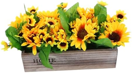 Artificial Sunflower Potted Plant for Shelf Decor