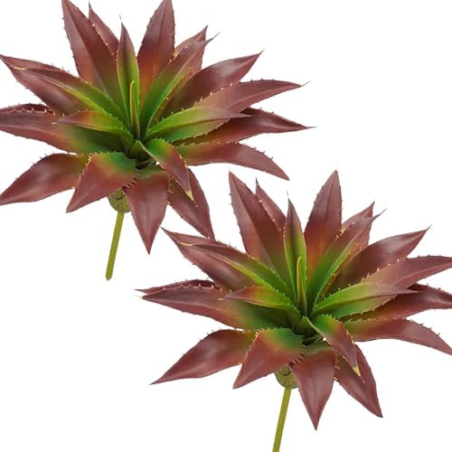 UVKDEENK Artificial Plant 2 Pack Red