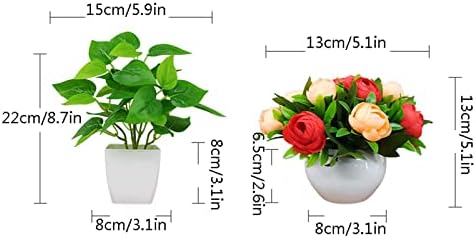 Fake Plants Artificial Mini Potted Plants for Decor