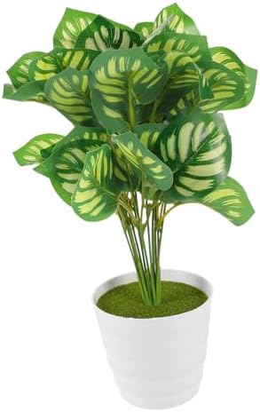 Fake Watermelon Leaf Bonsai Plant for Home Decor