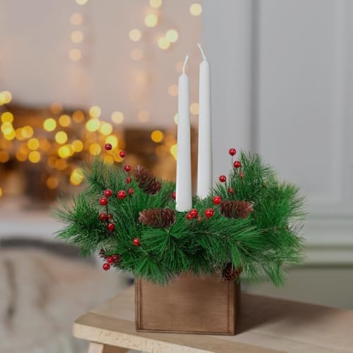 6 Pack Christmas Berries Artificial Pine Picks