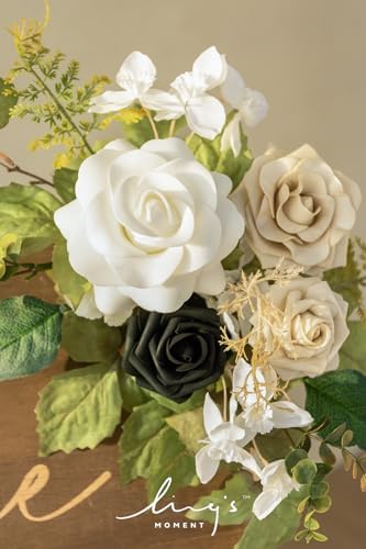 Lings Moment 2pcs Fall Wedding Floral Swags Welcome Sign Artificial Flowers Backdrop