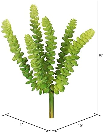 Vickerman Everyday 10 Inch Artificial Green Stem With Soft Plastic Leaves
