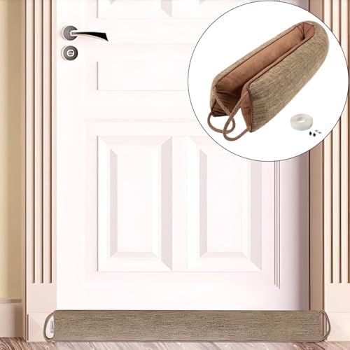 36 Inch Under Door Draft Stopper with Weighted Sandbags and Hanging Loops
