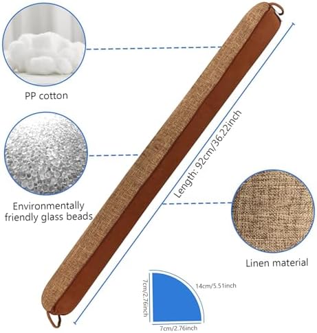 Door Draft Stopper with Handle 36 Inch Thermal Insulation Blocker