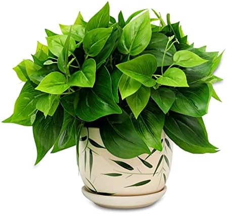 Realistic Artificial Potted Plants with Ceramic Pot