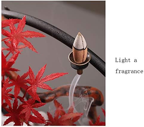 Artificial Bonsai Tree with Ceramic Statue Decor