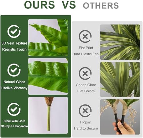 4 Pcs Artificial Greenery Stems for Home Decor