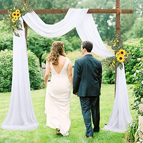 DULRLLY 2Pcs Artificial Wedding Arch Flowers Kit