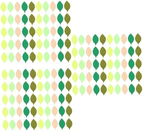 900 Pcs Artificial Green Leaves for Hair Ties and Crafts