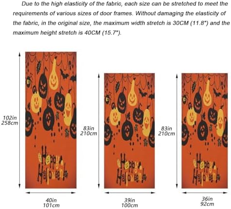 Susiyo Halloween Pumpkins Door Cover Decor