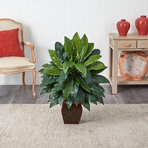 Nearly Natural Cordyline Silk Plant with Vase