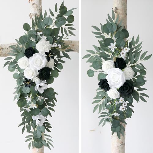 S_SSOY 2 Pack Wedding Arch Flowers Swag