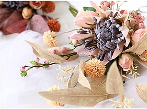Artificial Flowers Ceramic Vase Decor for Home Living Room