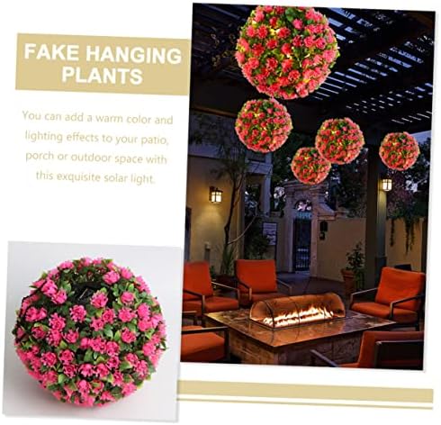 Solar-Powered Hanging Flower Ball for Outdoor Decor