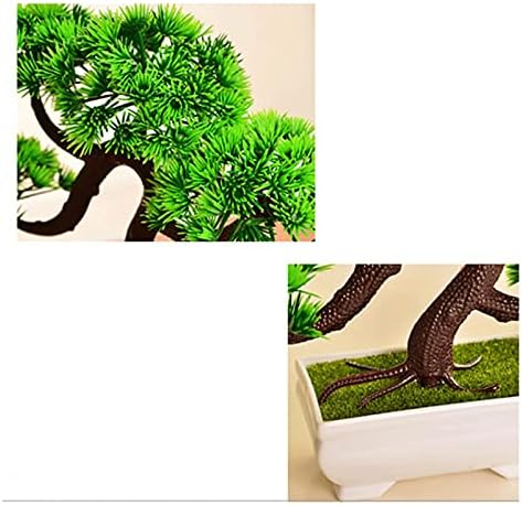Artificial Pine Bonsai Tree 7 Inches for Desk Display