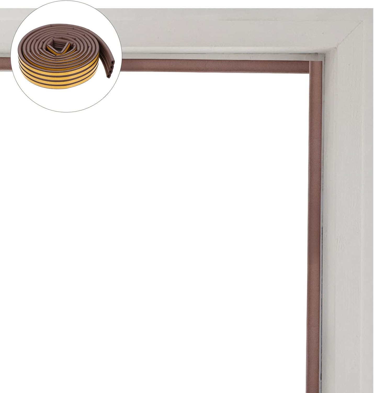 DOITOOL Door Bottom Seal Strip Weatherproof Draft Stopper Tape for Home