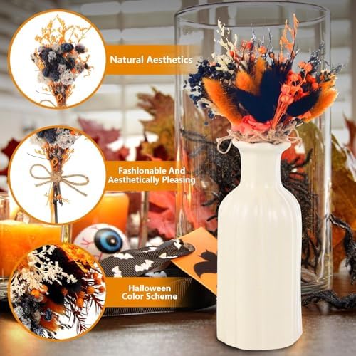 VAIPI 10 Pack Dried Flowers Bouquet Fall Decor