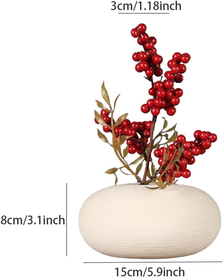 Fake Flowers Artificial Flowers Red Berry Decor