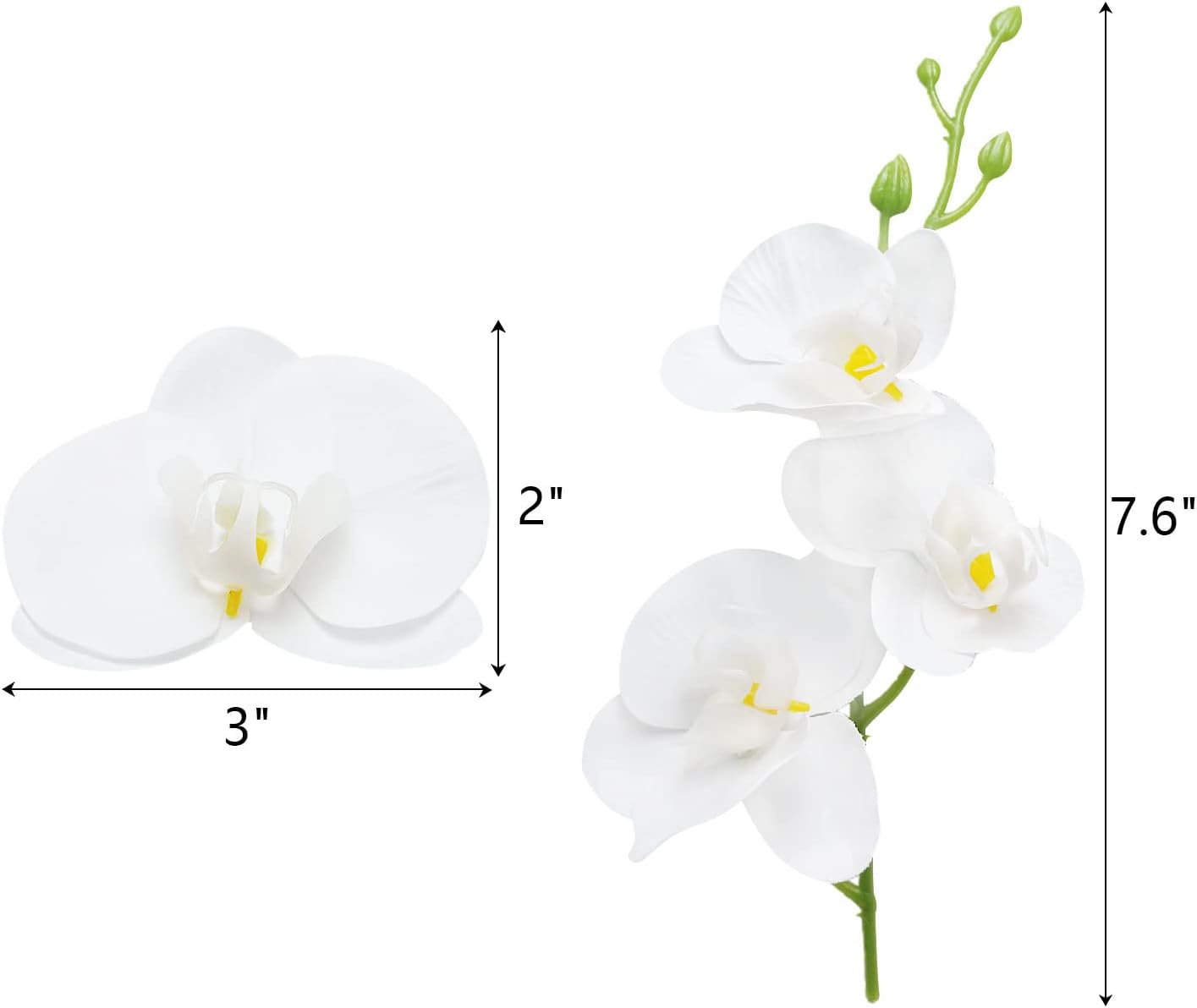 Lardux 24 Pcs Artificial Flowers for Floating Candles Wedding Centerpieces