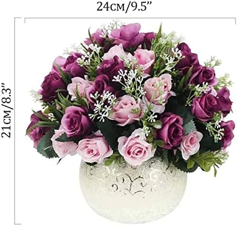 Artificial Flowers Vase Set for Home Decoration