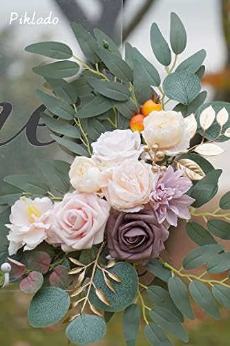 Piklado Faux Flower Swag Set of 2 Champagne Wedding Decor