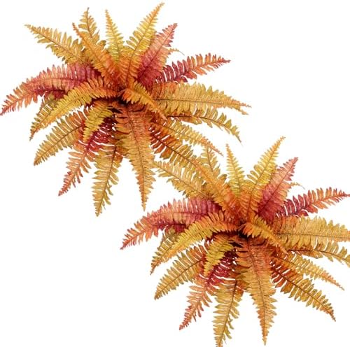Dremisland Artificial Fall Plants and Ferns Set of 2