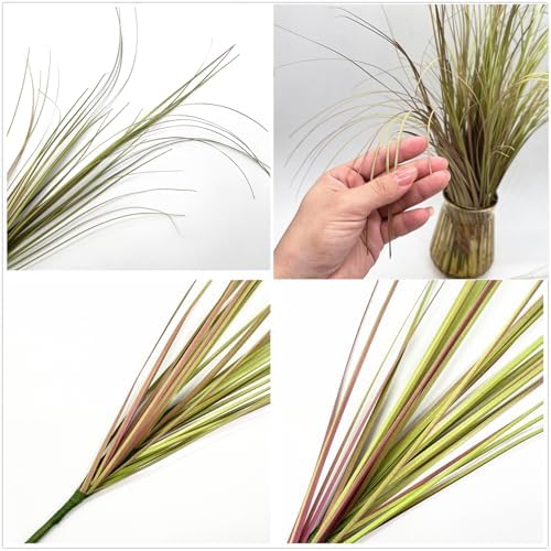 CATTREE Artificial Wheat Grass Plants 16 Pack Purple