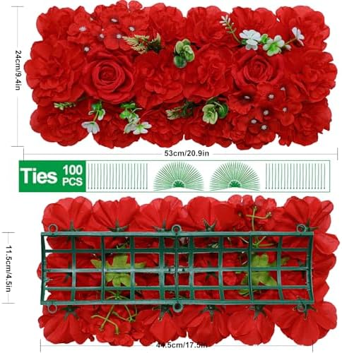 Wedding Arch Artificial Flowers Panels 10Pack