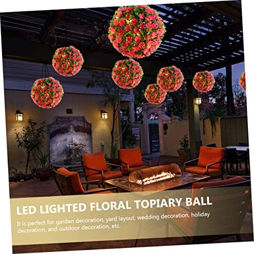 Solar-Powered Hanging Flower Ball for Outdoor Decor