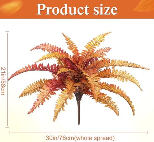 Dremisland Artificial Fall Plants and Ferns Set of 2