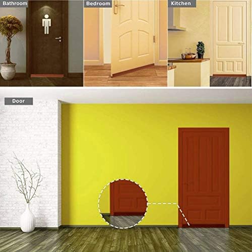 YEmirth 2 Pack Door Draft Stopper Brown 2in39in