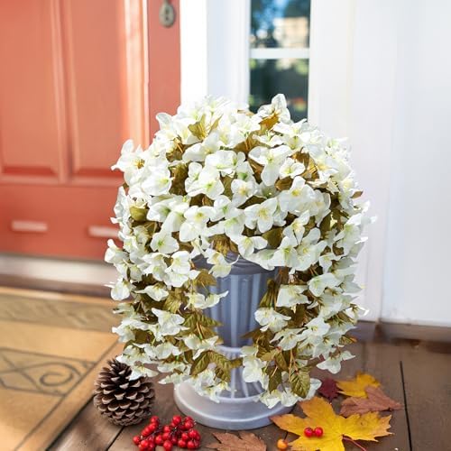 HyeFlora Artificial Bougainvillea Hanging Flowers 2pcs