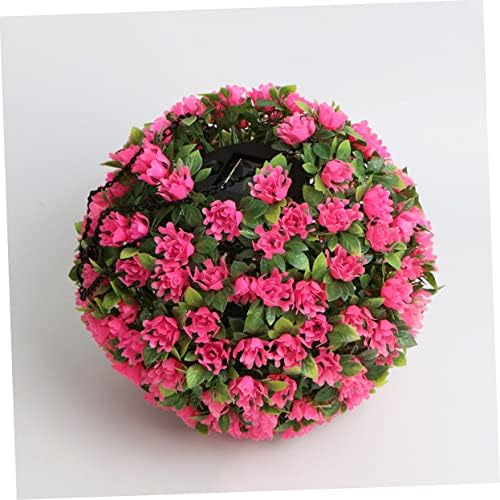 Solar Lighted Topiary Flower Ball for Outdoor Decor