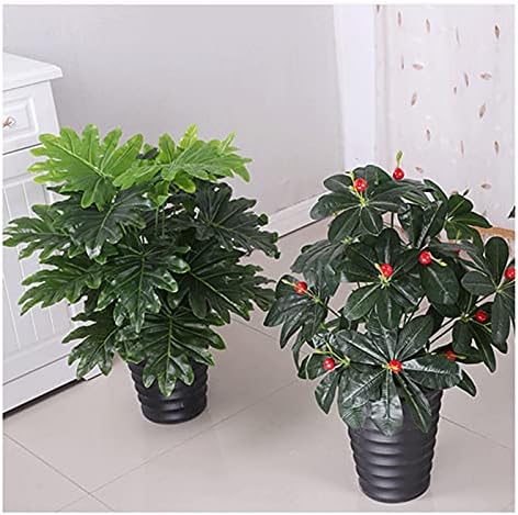 Artificial Pine Bonsai Tree 295 Inch Fake Potted Plants with 18 Leaves