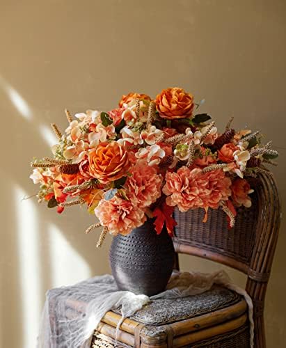 Thanksgiving Decorations 2Pcs Artificial Fall Flowers