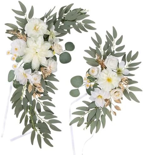 IPOPU Artificial Wedding Arch Flowers Set of 2