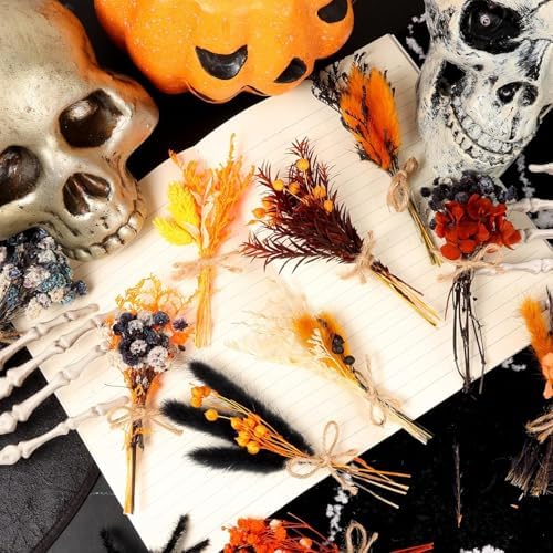 VAIPI 10 Pack Dried Flowers Bouquet Fall Decor