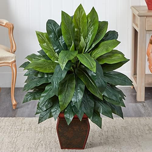 Nearly Natural Cordyline Silk Plant with Vase