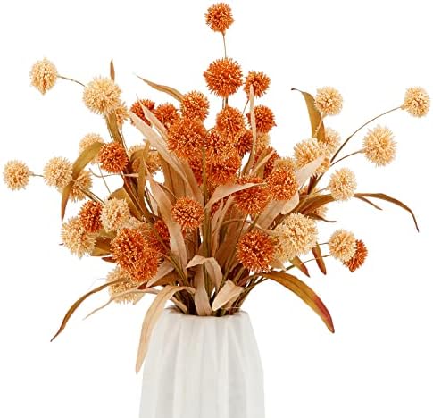 WESAIL Artificial Bush Mini Ball Flowers Pack of 2