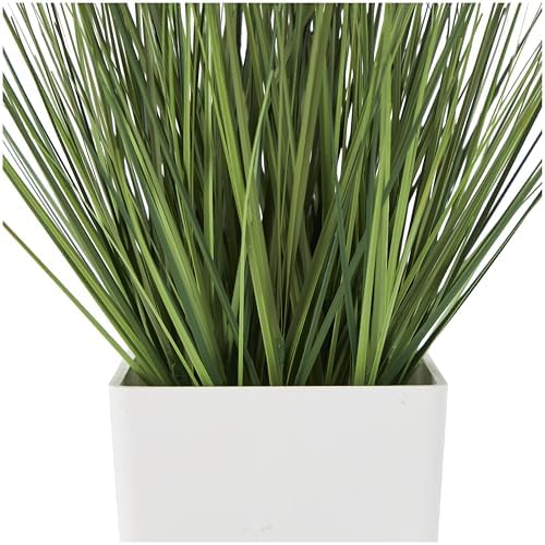 Deco 79 Artificial Plant with White Pot Green 12x12x20